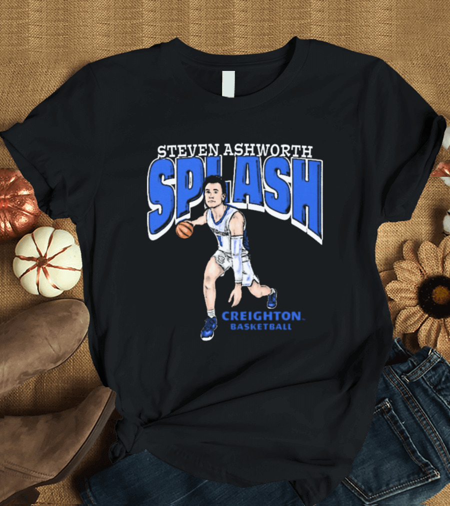 Steven Ashworth Splash Creighton Basketball Cartoon T-Shirt