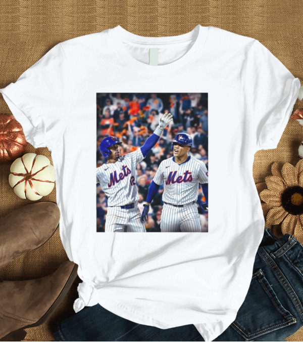T-Shirt: New York Mets MLB Teammates Juan Soto Francisco Lindor T-Shirt New York Mets MLB Teammates Juan Soto Francisco Lindor T-Shirt