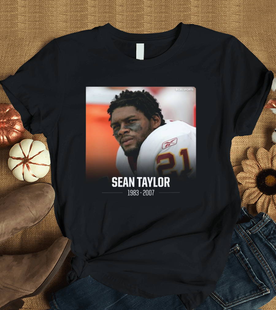 Washington Commanders Sean Taylor 1983 – 2007 CBS Sports T-Shirt
