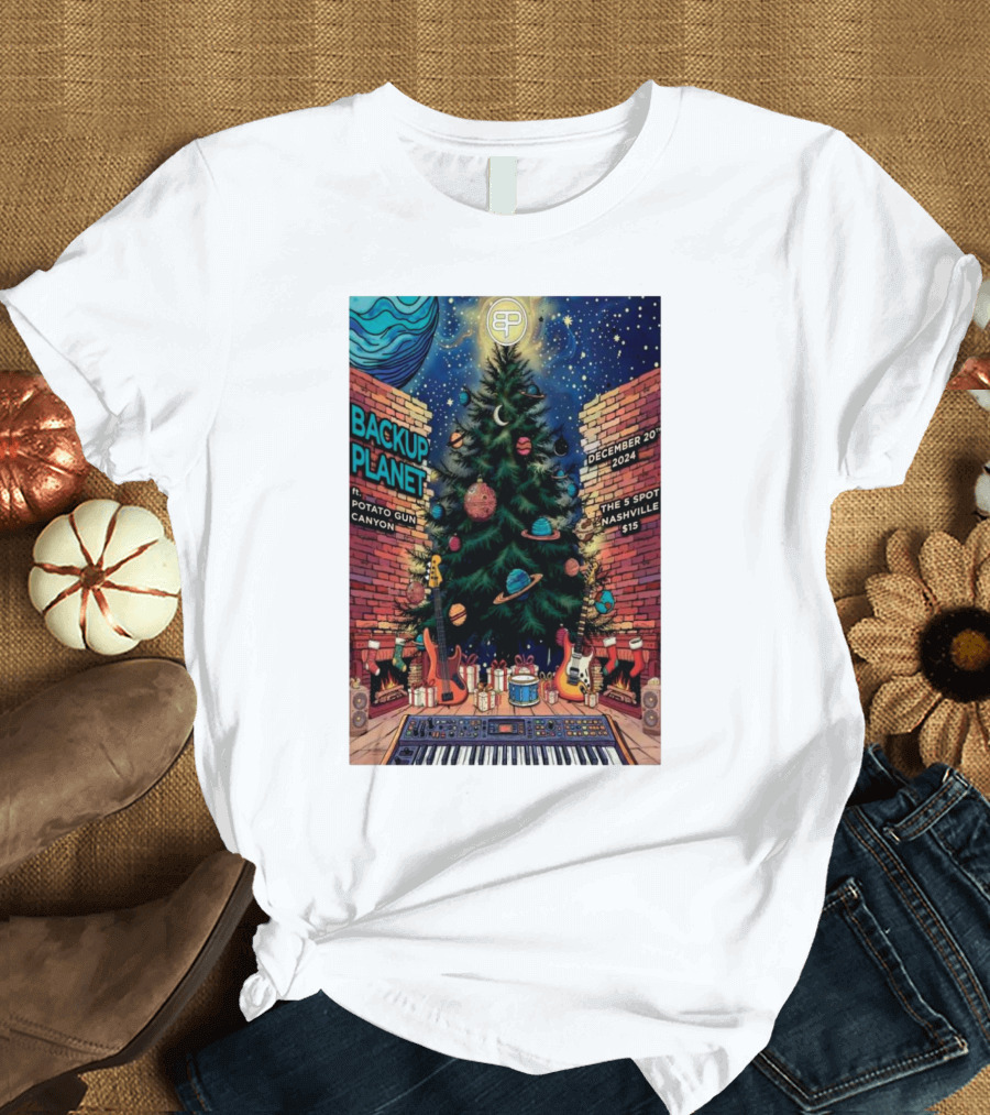 Backup Planet Retro Concert at The 5 Spot Nashville December 20 2024 Featuring Potato Gun Canyon T-Shirt