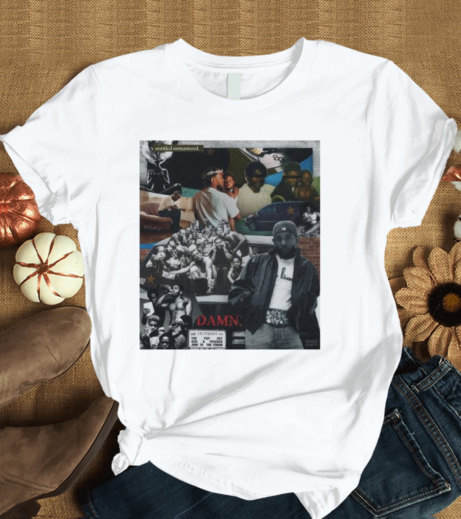 Untitled Unmastered DAMN Kendrick Lamar Shane Ramos GNX Albums Collage T-Shirt