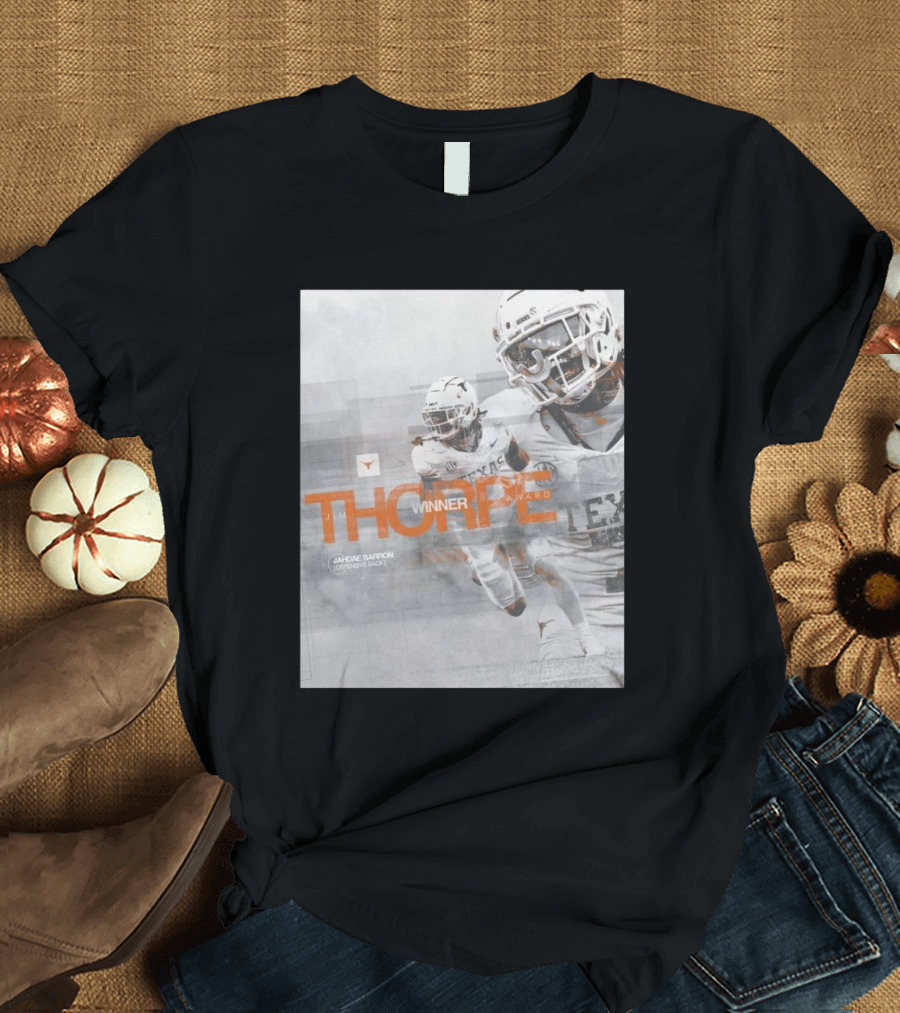 Texas Longhorns Jahdae Barron Thorpe Award Winner Defensive Back T-Shirt