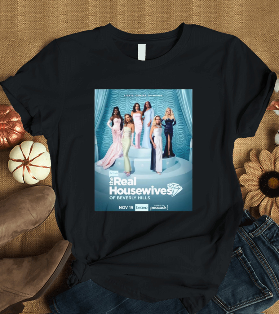 The Real Housewives of Beverly Hills Lights Camera Diamonds Bravo Nov 19 T-Shirt