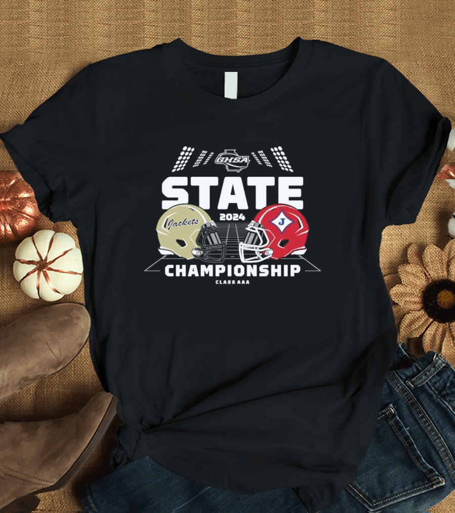 Calhoun Yellow Jackets vs Jefferson Dragons 2024 GHSA State Championship Class AAA T-Shirt