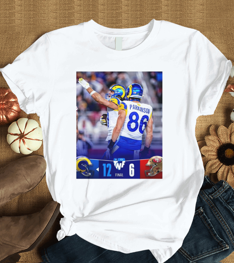 NFL Final Los Angeles Rams 12 Vs San Francisco 49ers 6 TNF T-Shirt