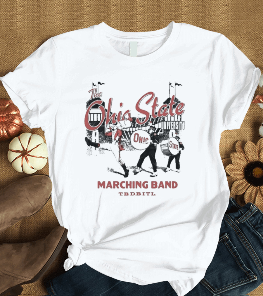 Ohio State Buckeyes University Marching Band TBDTBITL 2024 Mitchell And Ness T-Shirt