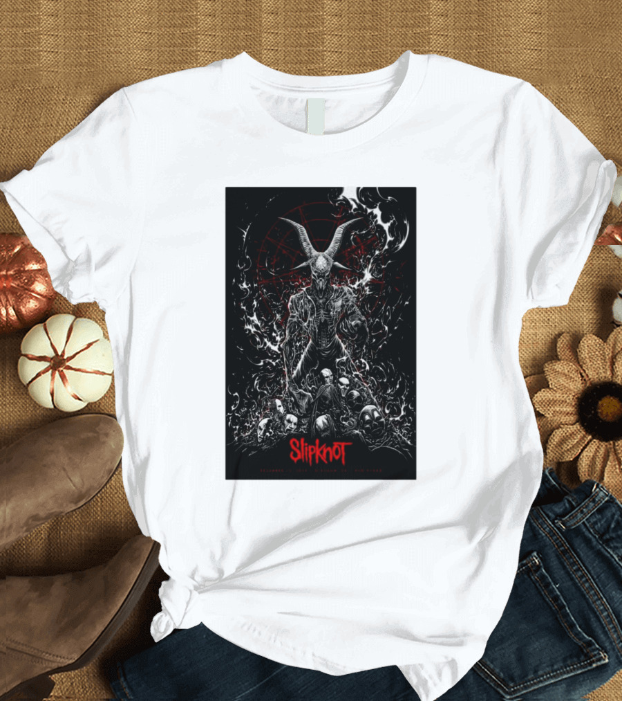 Slipknot December 15 2024 OVO Hydro Glasgow UK Goat Demon T-Shirt