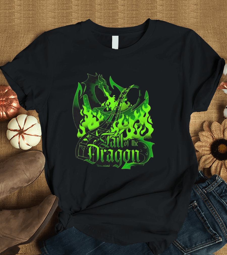Bleucan Tail of the Dragon Dare to Ride Fiery Track T-Shirt