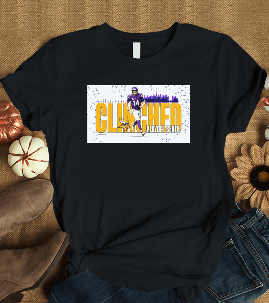 Minnesota Vikings Clinched Playoff Berth Week 15 Matchup Against Chicago Bears T-Shirt
