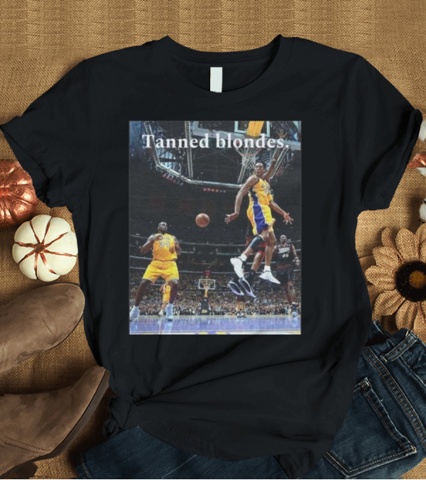 T-Shirt: Tanned Blondes Basketball Lakers-Sixers Game Scene T-Shirt Tanned Blondes Basketball Lakers-Sixers Game Scene T-Shirt
