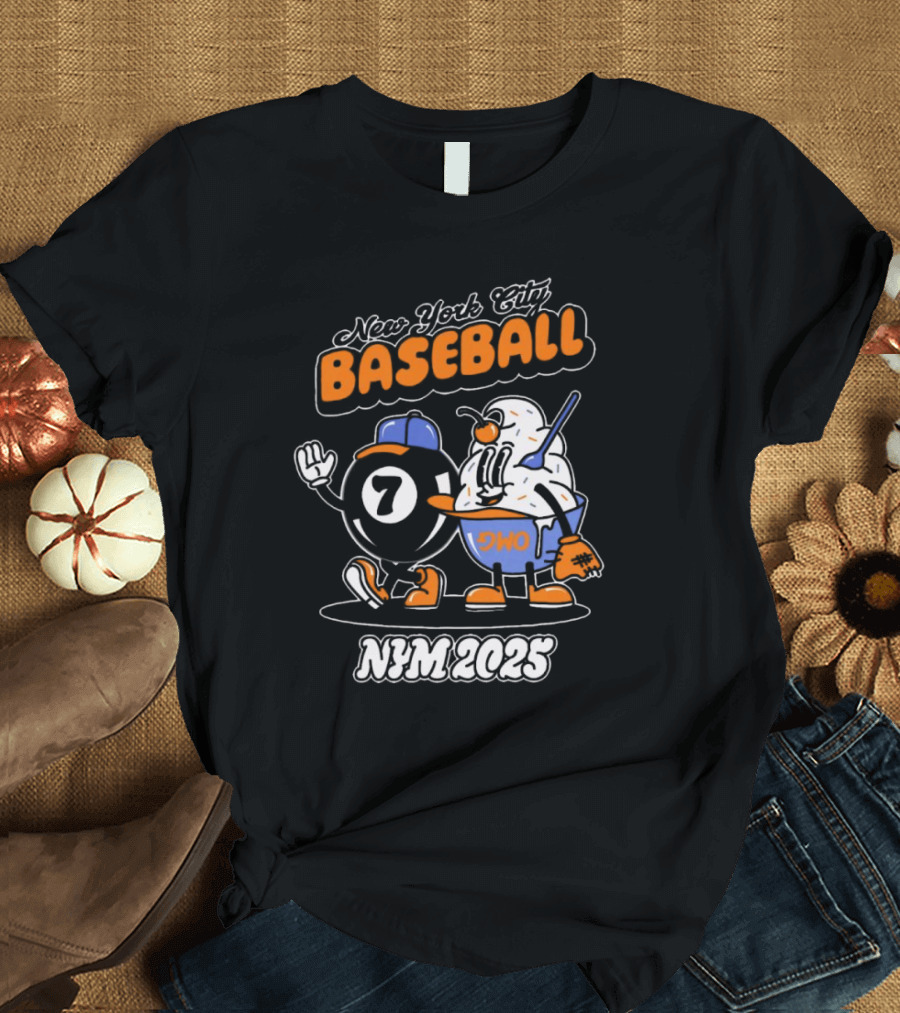 New York City Baseball Magic 7 Ball Nym 2025 T-Shirt