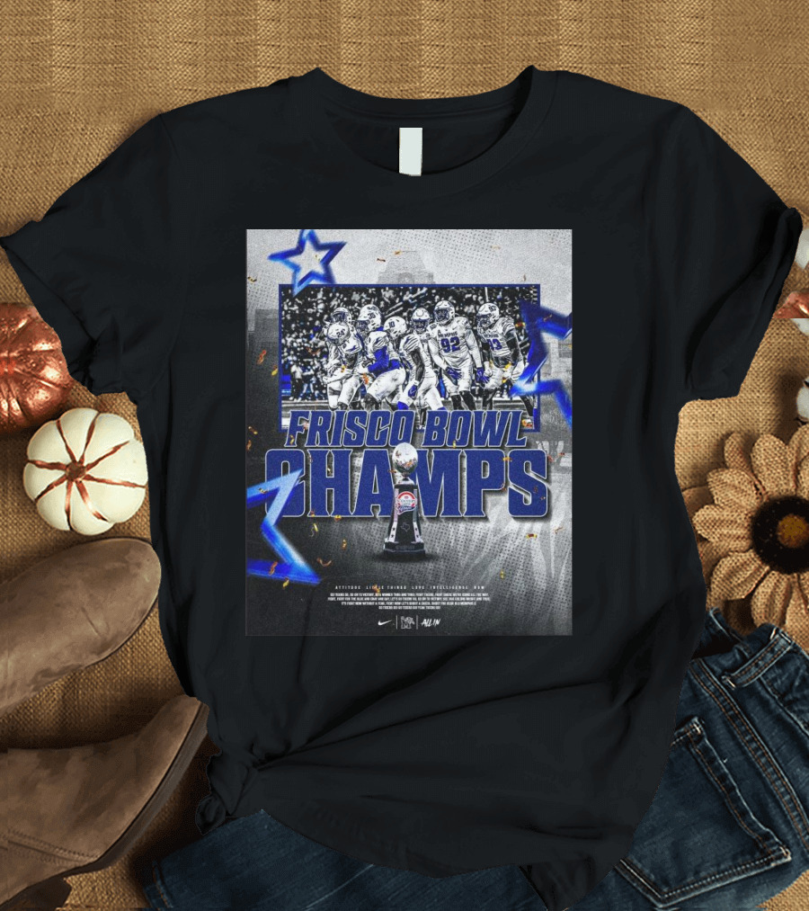Frisco Bowl Champs Memphis Tigers Scooter’s Coffee Raise The Hardware T-Shirt
