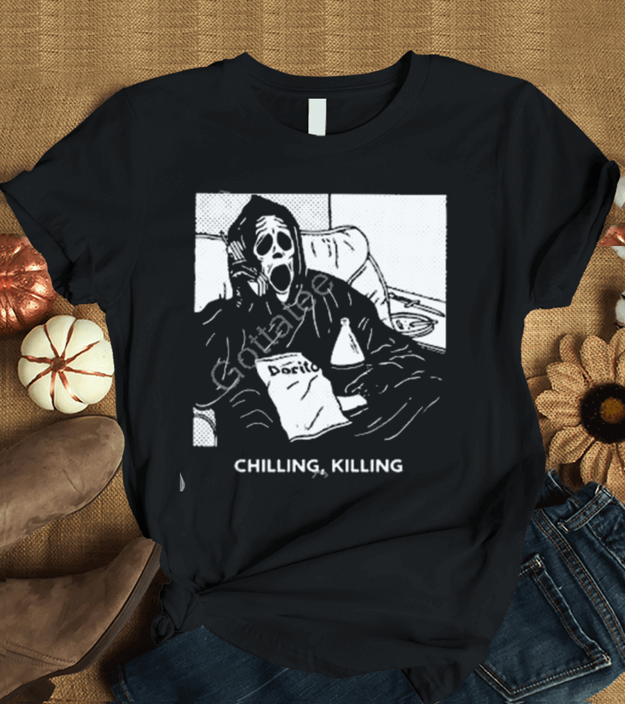 Ghost Chilling Killing with Dorito Snack T-Shirt