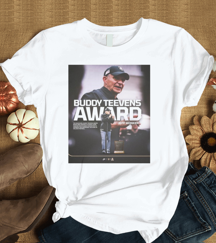 Buddy Teevens Award Jeff Monken Army Black Knights Football T-Shirt