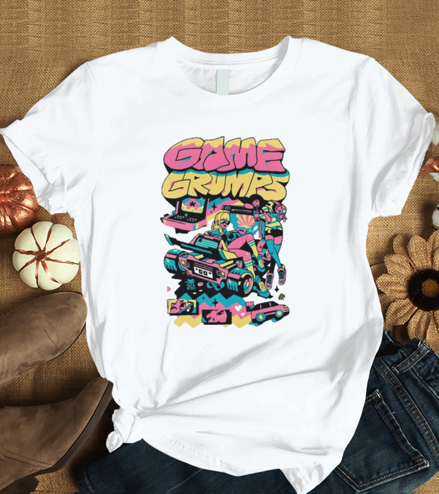 Game Grumps Arcade Retro Action 2024 Racing Adventure T-Shirt