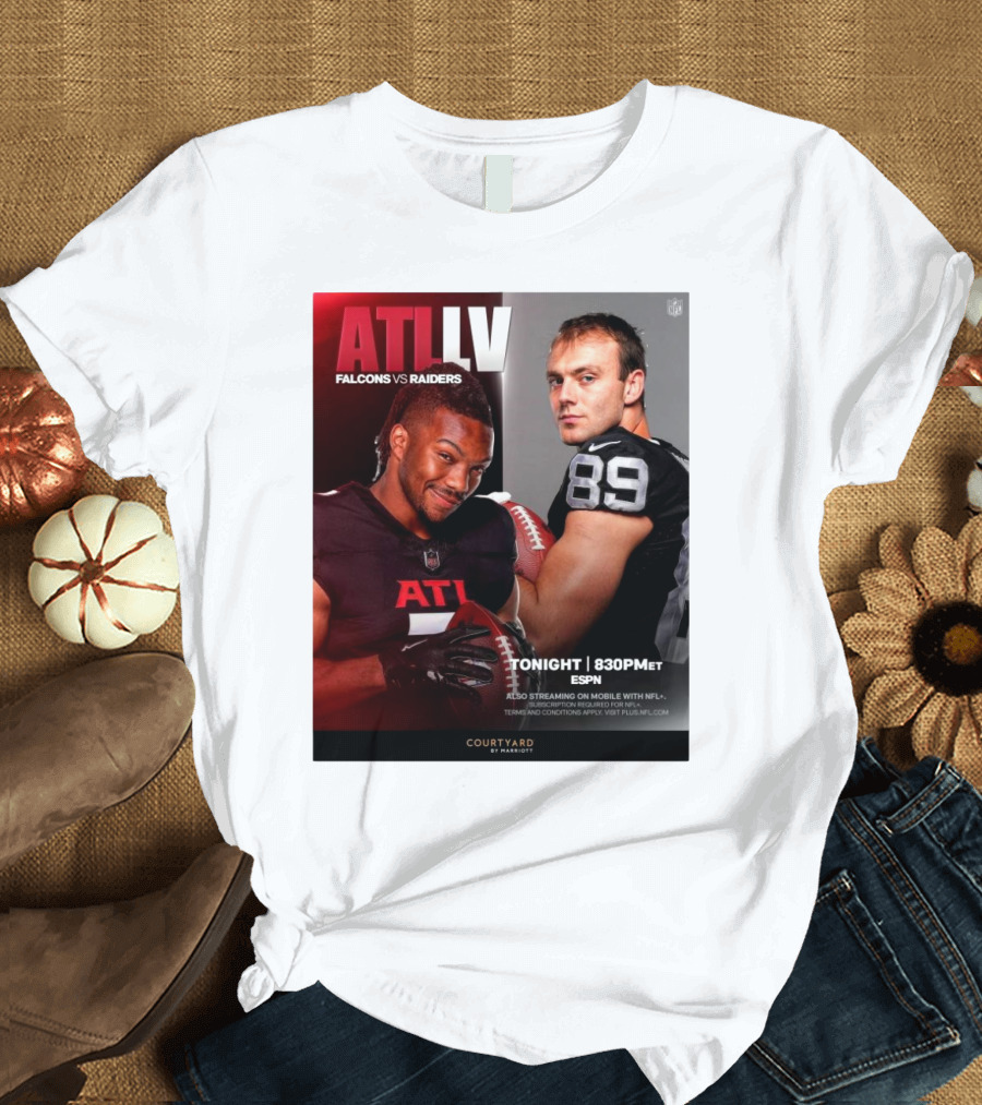 ATL LV Falcons vs Raiders TONIGHT 830PM ET ESPN T-Shirt