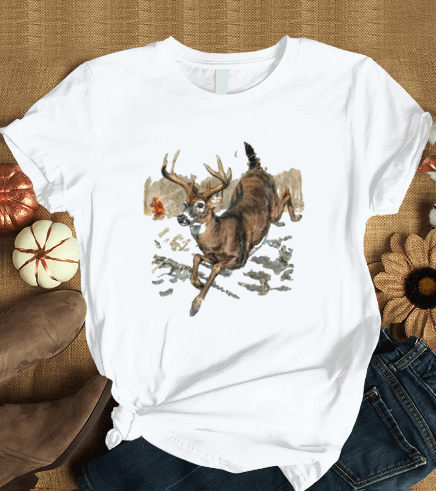 Field and Stream USA Estb 1871 Running Deer T-Shirt