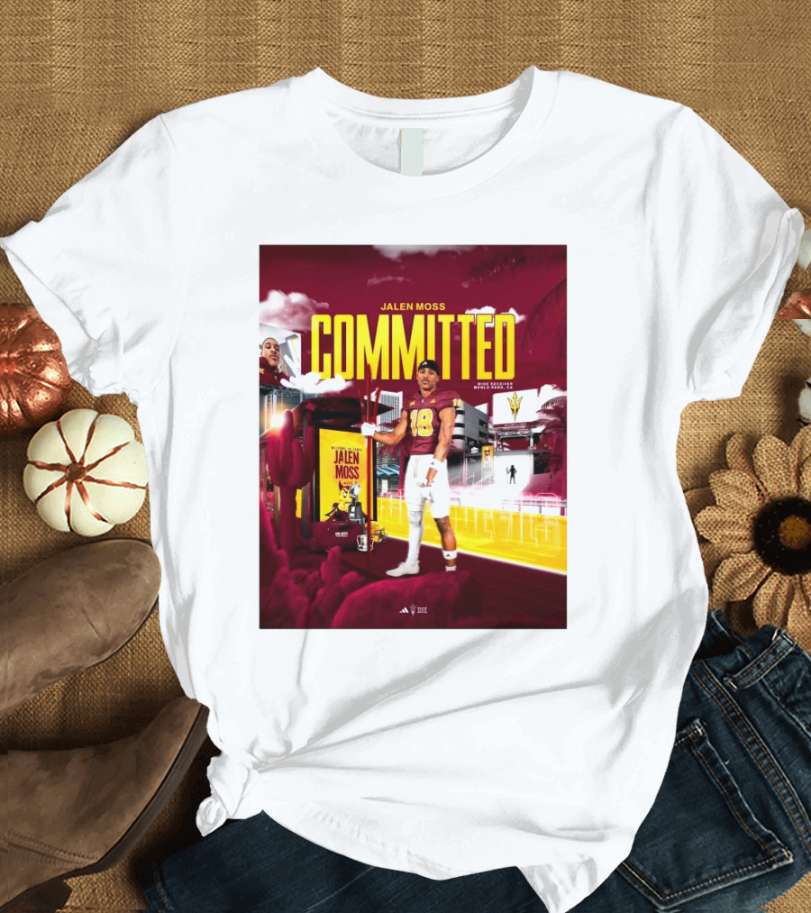 Jalen Moss Committed Arizona State Sun Devils Menlo Park Wide Receiver T-Shirt