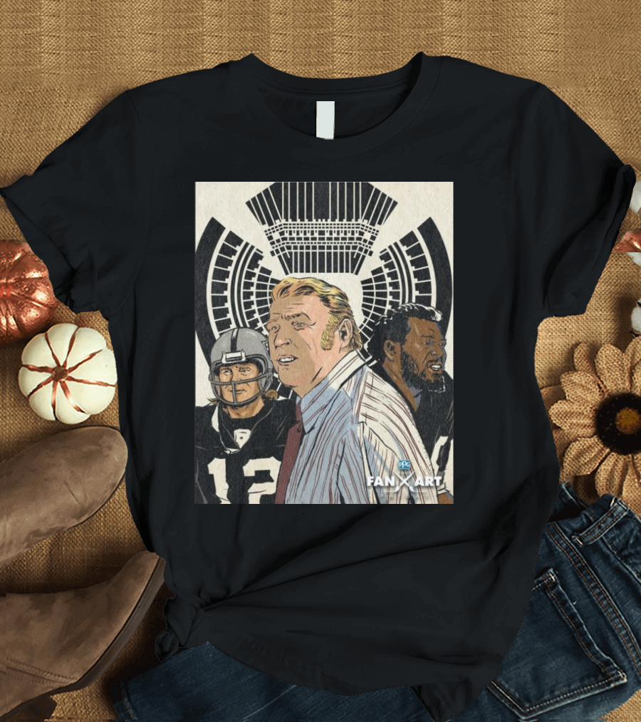 Las Vegas Raiders Harrison Freeman Fan Art Friday Sea of Hands Edition Stadium Legends T-Shirt