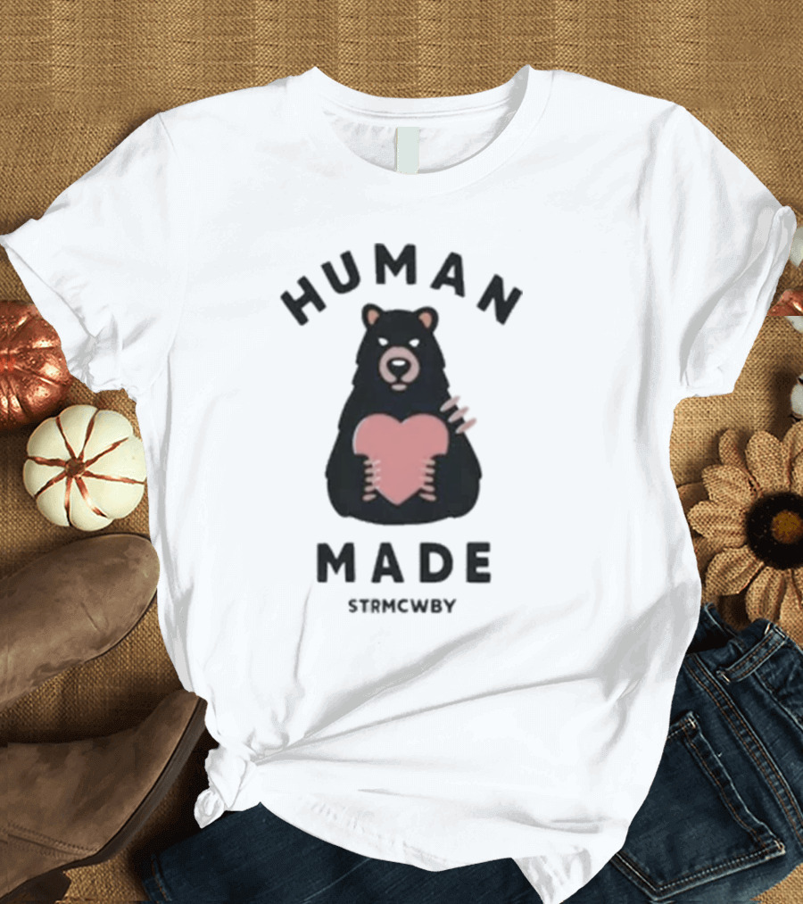 Human Made Strmcwby Bear Heart T-Shirt
