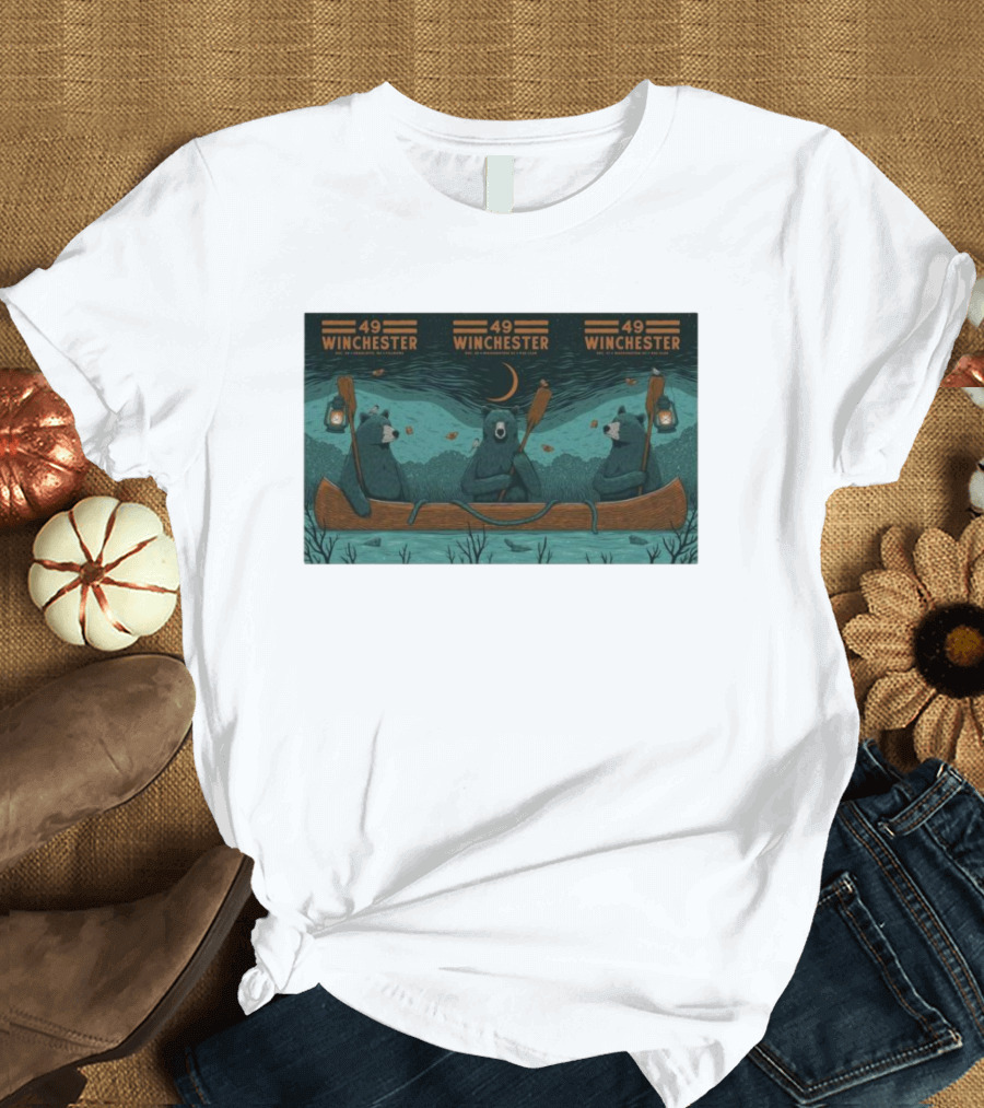 49 Winchester Canoe Adventure NYE Shows Charlotte NC Washington DC Dec 28-31 T-Shirt