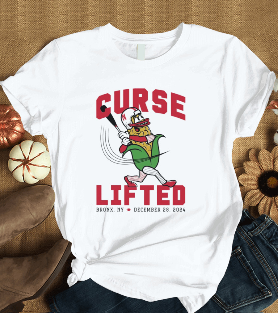 Curse Lifted Nebraska Cornhuskers Bronx NY December 28 T-Shirt