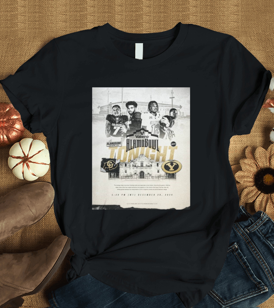 Valero Alamo Bowl Colorado Buffaloes Vs BYU Cougars Alamodome December 28 T-Shirt