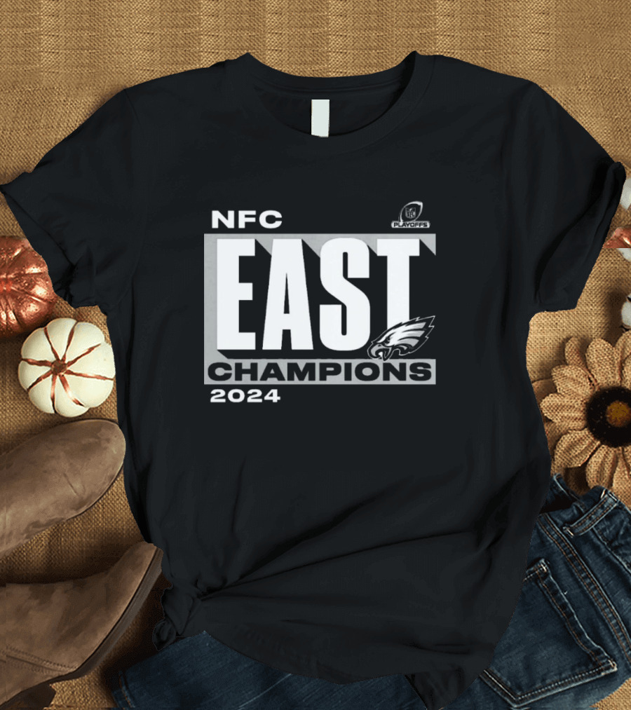 NFC East Champions 2024 Philadelphia Eagles NFL Playoffs Conquer T-Shirt