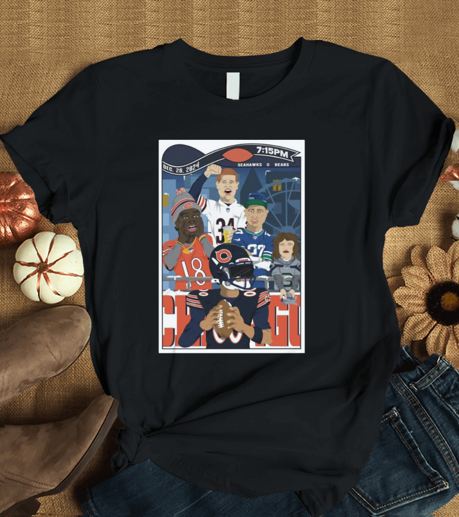 Seattle Seahawks vs Chicago Bears December 26 2024 7:15 PM Painting T-Shirt