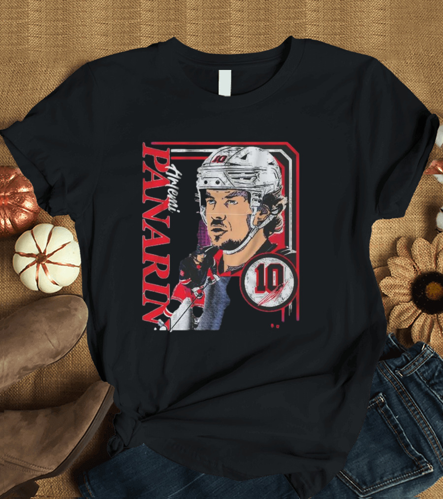 Artemi Panarin Hockey Number 10 Collage Frame T-Shirt