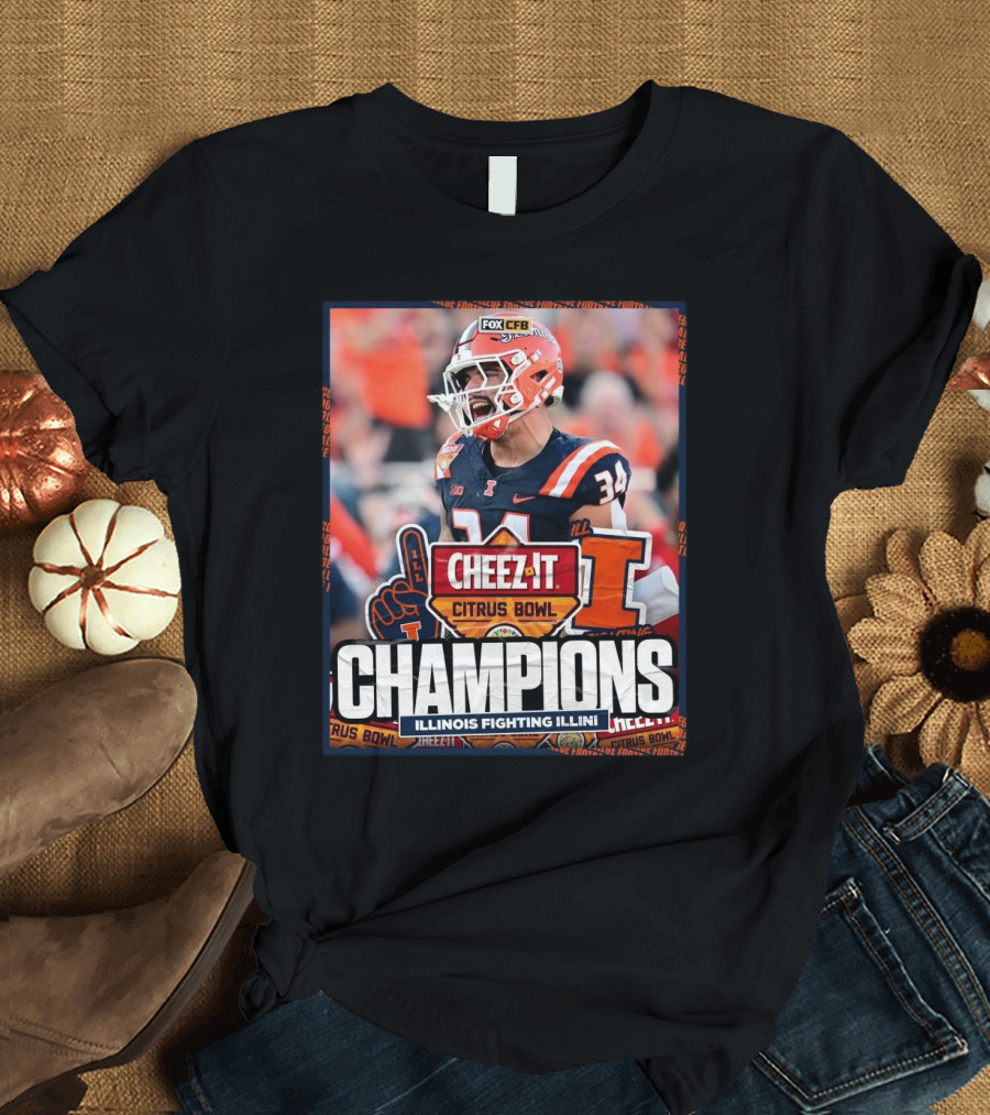 Cheez-It Citrus Bowl Champions Illinois Fighting Illini T-Shirt