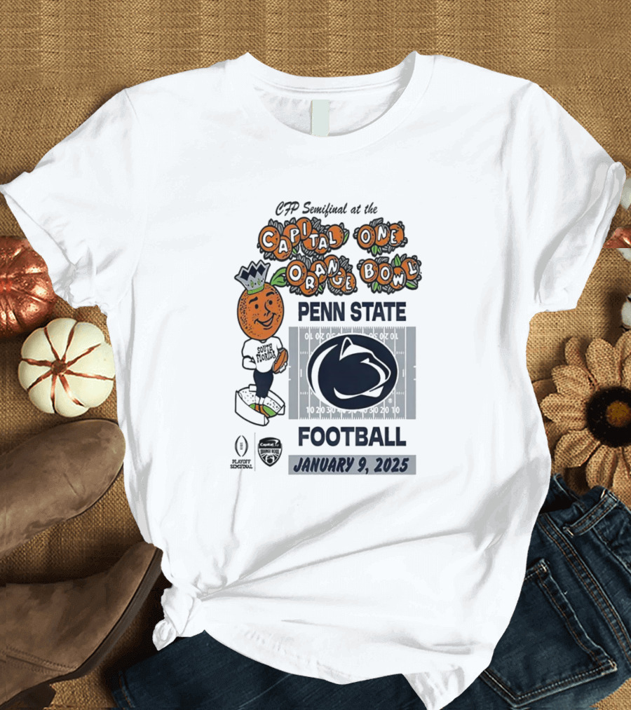 Penn State Football 2025 CFP Semifinal Capital One Orange Bowl January 9 T-Shirt