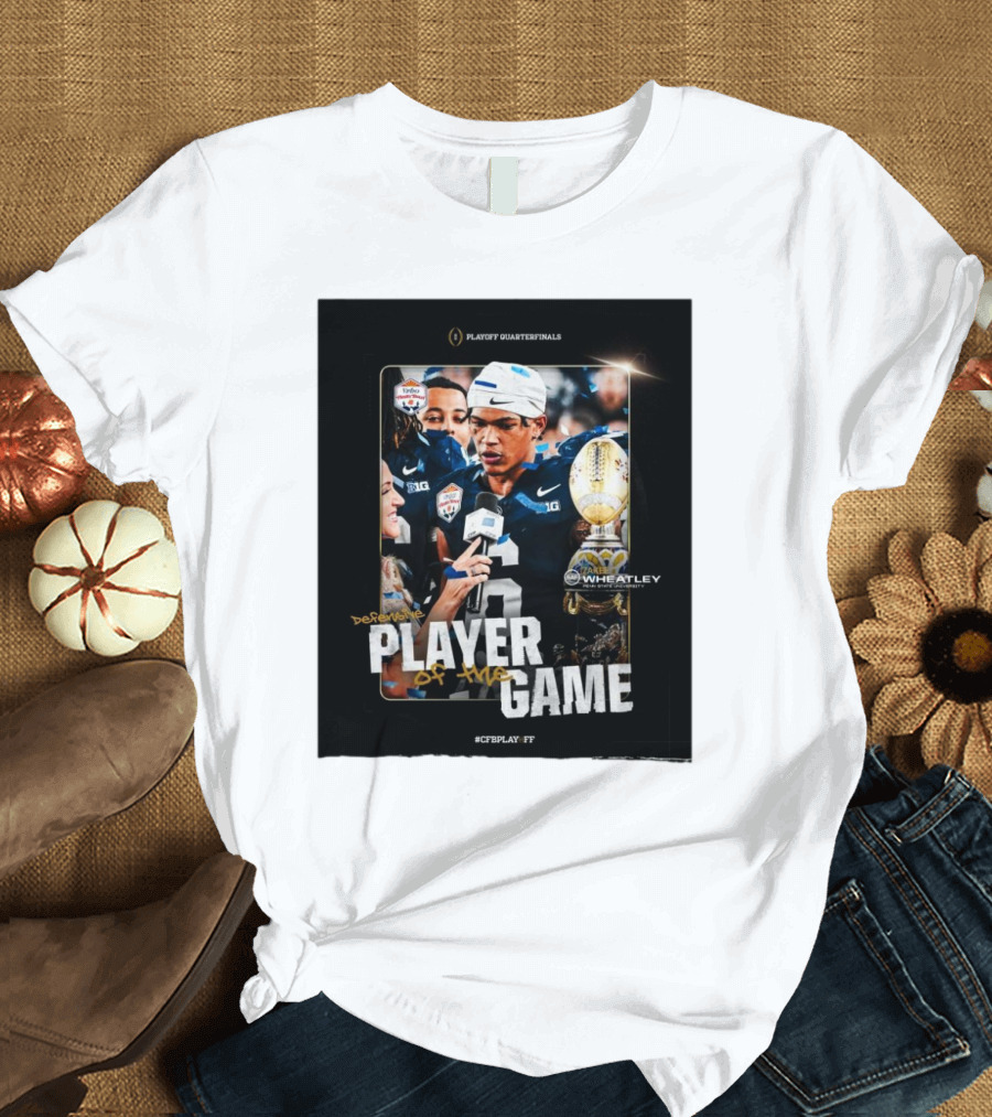 Playoff Quarterfinals Defense Player of the Game Wheatley Penn State T-Shirt