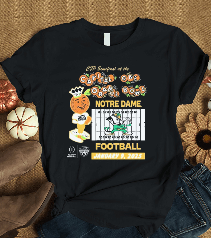 CFP Semifinal at the Capital One Orange Bowl Notre Dame Football January 9, 2025 T-Shirt