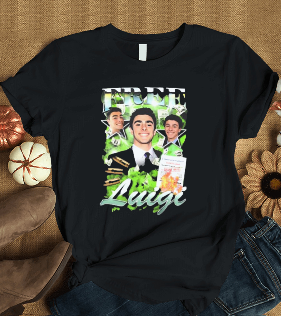 FREE Luigi Concert Radresistance Money Stars T-Shirt