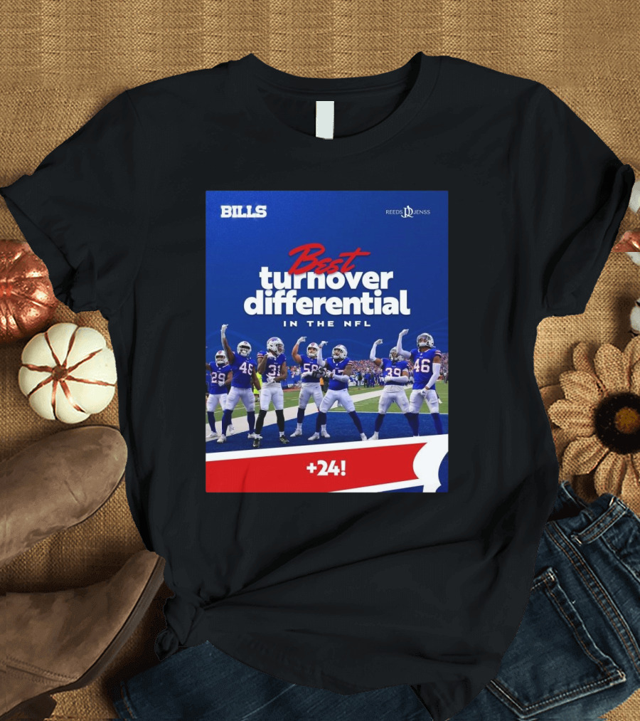 Buffalo Bills Best Turnover Differential In The NFL +24 T-Shirt
