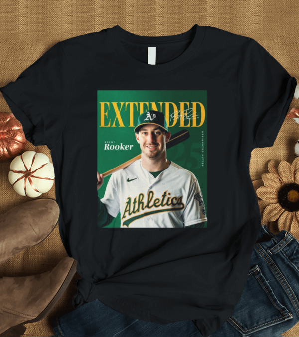 T-Shirt: Oakland Athletics Extended Brent Rooker Designated Hitter Signature T-Shirt Oakland Athletics Extended Brent Rooker Designated Hitter Signature T-Shirt