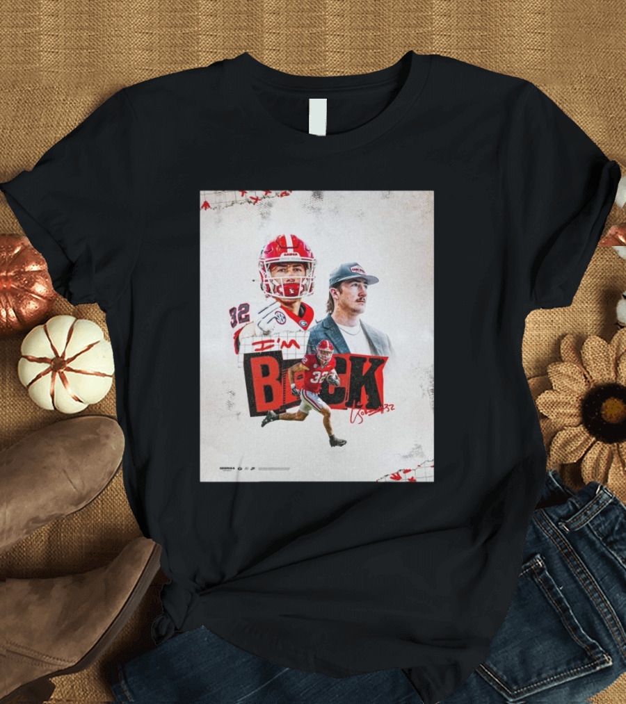 Georgia Bulldogs NCAA Cash Jones I’m Back Last Lap Signature 32 T-Shirt