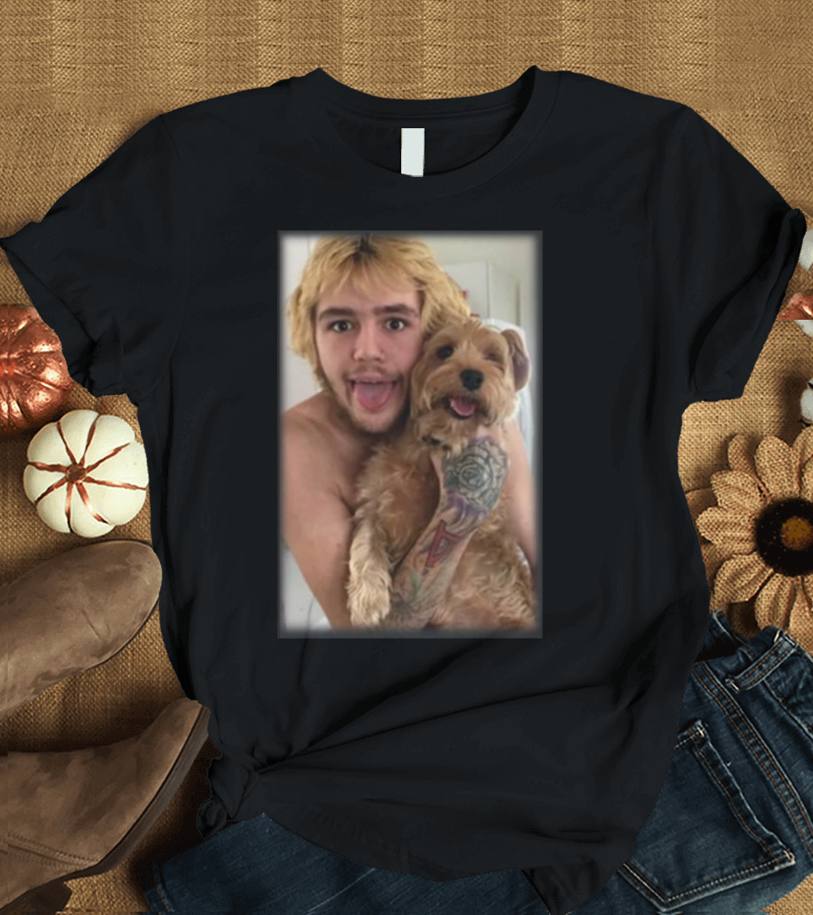 Lil Peep Gus and Taz La Animal Rescue Portrait with Dog Companion T-Shirt