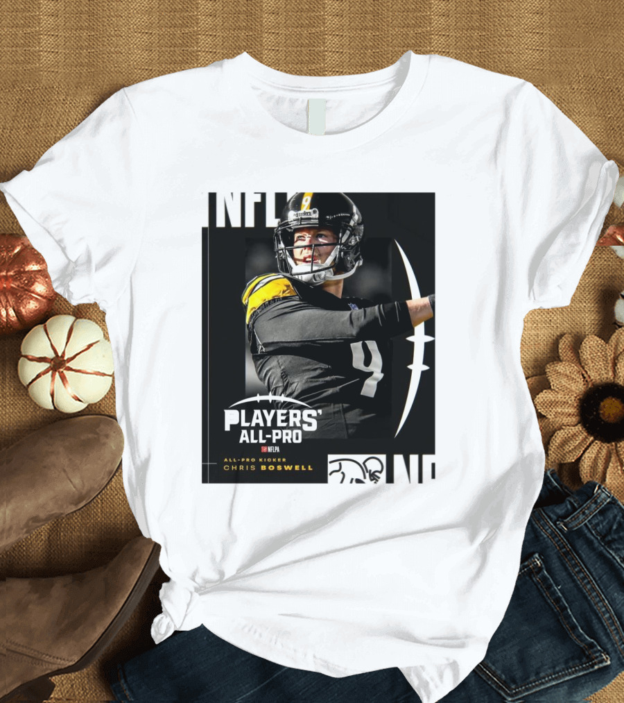 Pittsburgh Steelers NFLPA Players' All-Pro Kicker Chris Boswell T-Shirt