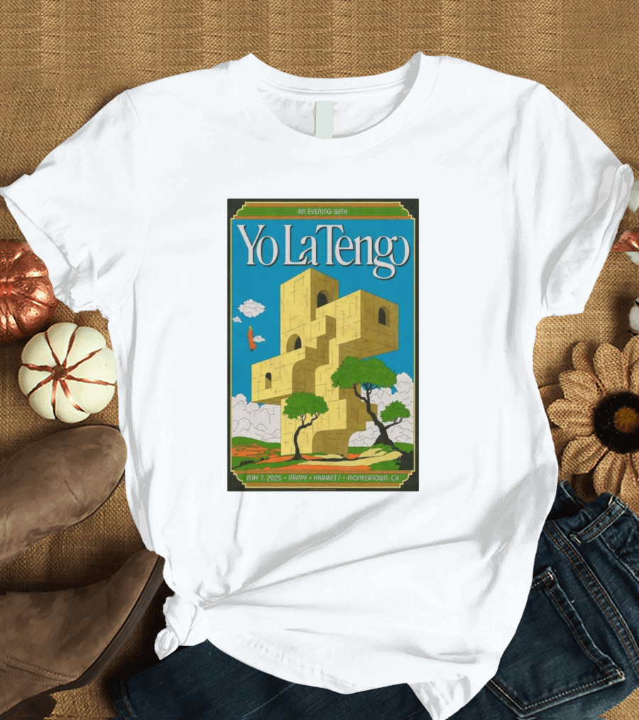 Yo La Tengo An Evening at Pappy and Harriet’s Pioneertown CA May 7 2025 T-Shirt