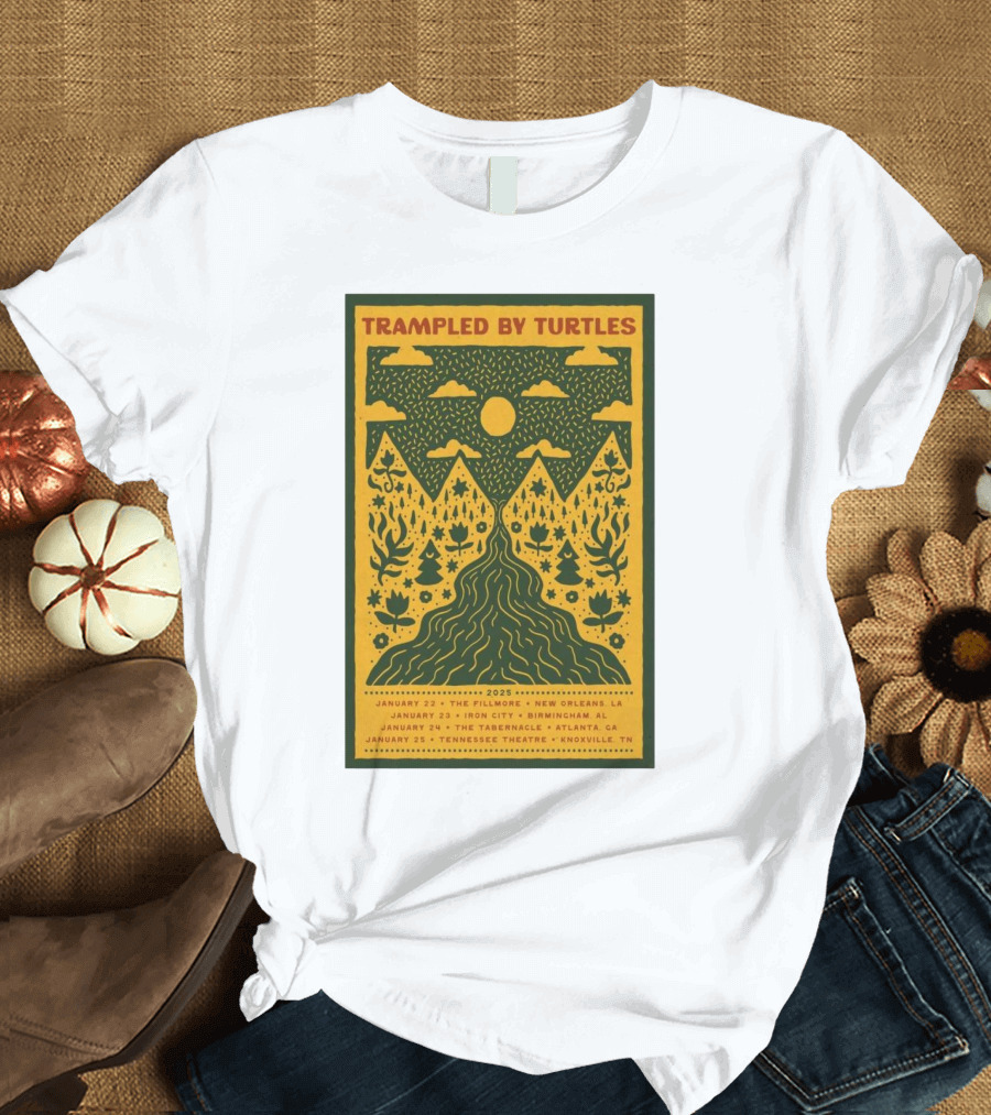 Trampled By Turtles 2025 Tour The Tabernacle Atlanta GA January 24 T-Shirt