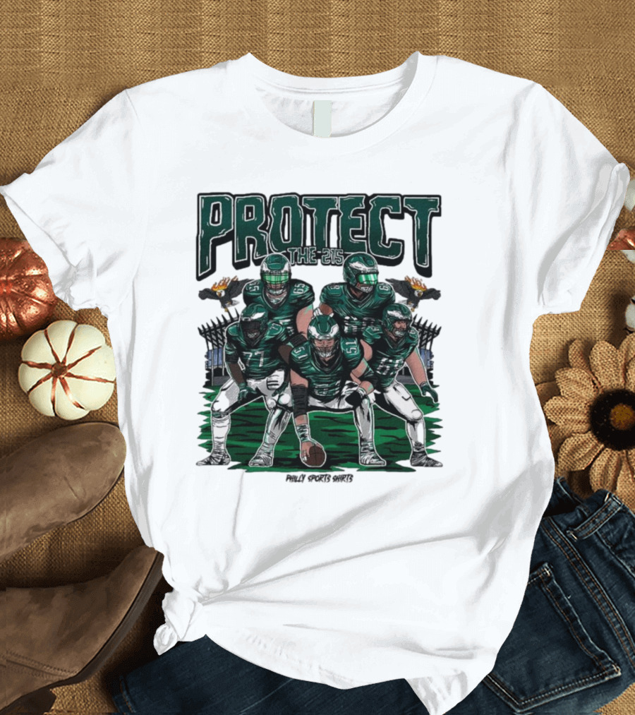 Protect the 215 Philly Sports Shirts NFL Philadelphia Eagles vs Green Bay Packers T-Shirt