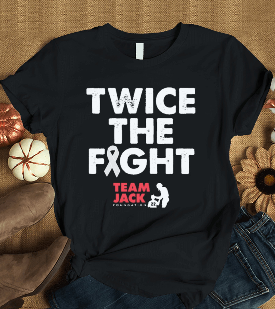 Twice the Fight Team Jack Foundation 22 Ribbon T-Shirt