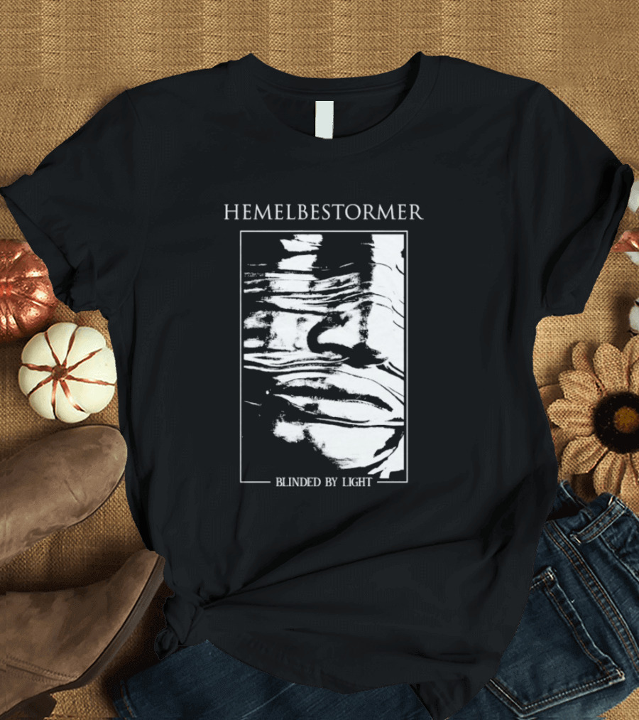 Hemelbestormer Blinded By Light Abstract Black and White Graphic T-Shirt