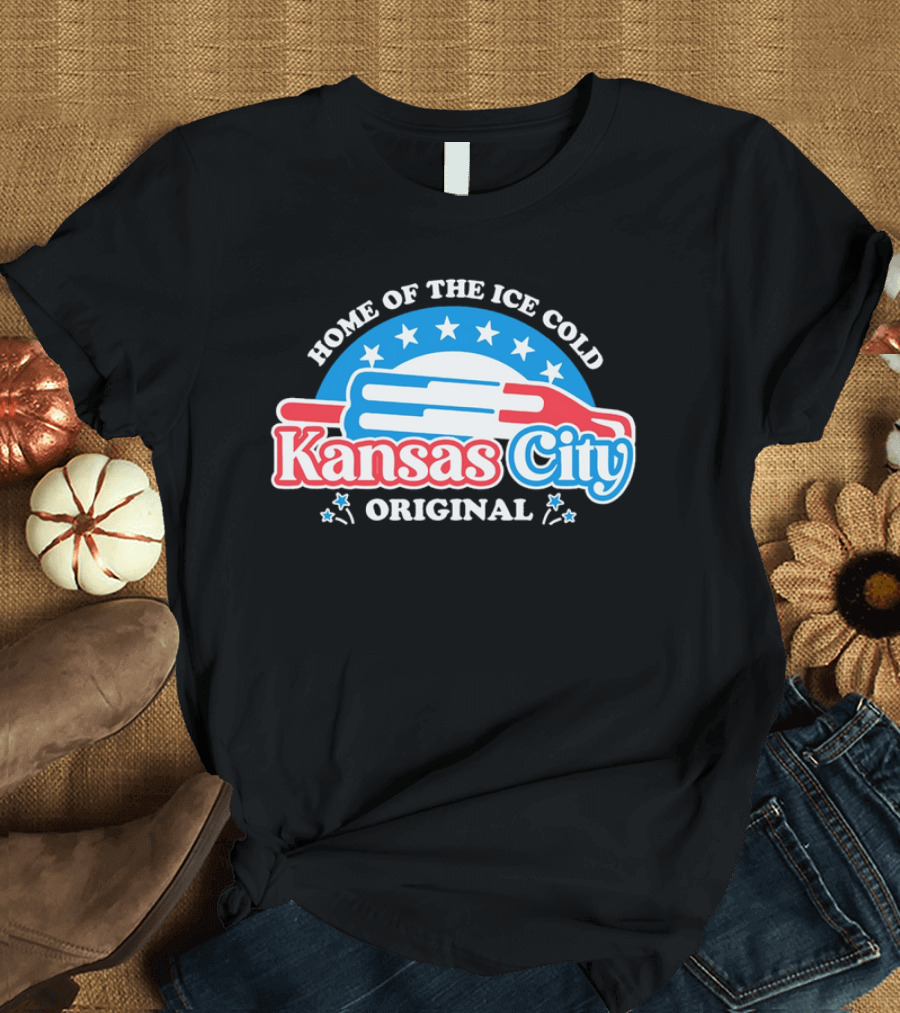 Home of the Ice Cold Kansas City Original Popsicle Stars T-Shirt