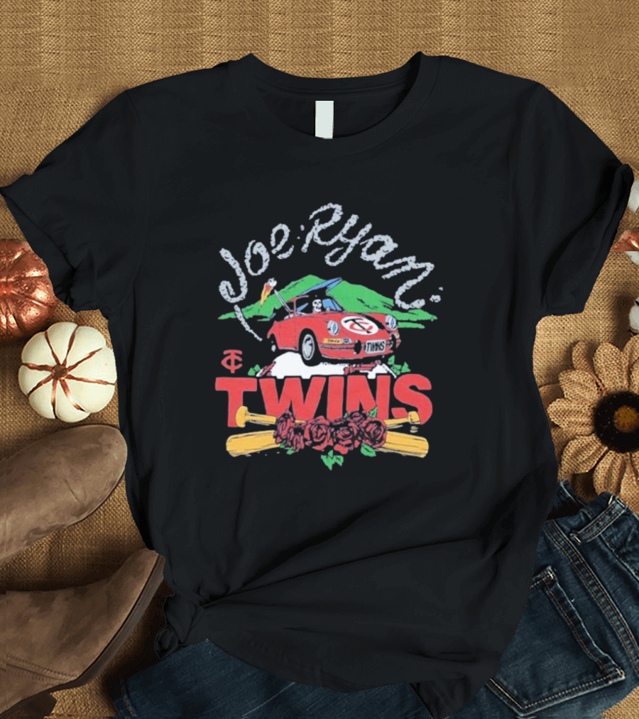 Joe Ryan Grateful Dead Road Trip Minnesota Twins Baseball Roses T-Shirt