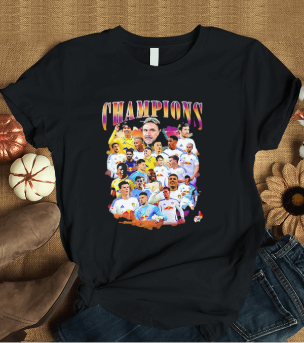 T-Shirt: Leeds United FC Champions 2025 Players Montage T-Shirt Leeds United FC Champions 2025 Players Montage T-Shirt