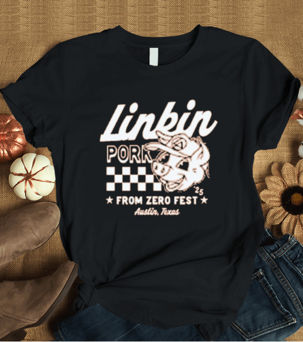 T-Shirt: Linkin Pork From Zero Fest 25 Austin Texas T-Shirt Linkin Pork From Zero Fest 25 Austin Texas T-Shirt