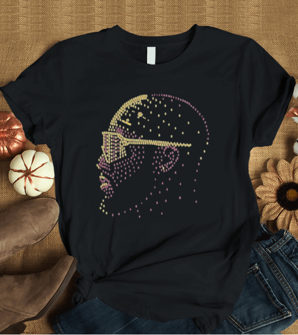 T-Shirt: Michael Harris II Money Mike Dotted Portrait T-Shirt Michael Harris II Money Mike Dotted Portrait T-Shirt